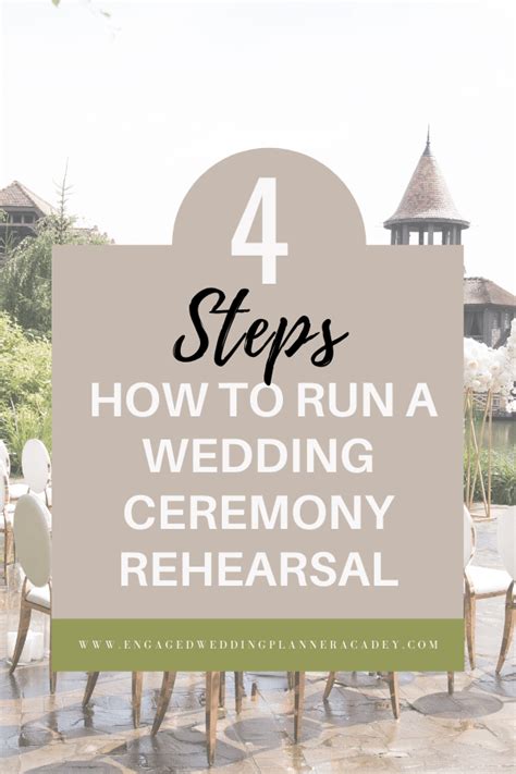 How To Run A Wedding Ceremony Rehearsal In 4 Steps