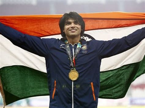 Neeraj Chopra Bags Gold Medal Breaks National Record With 8806m In