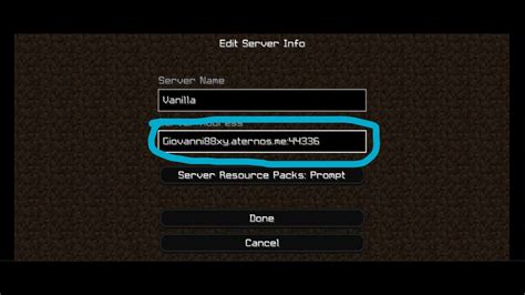 Come Entrare Nel Mio Server Minecraft YouTube