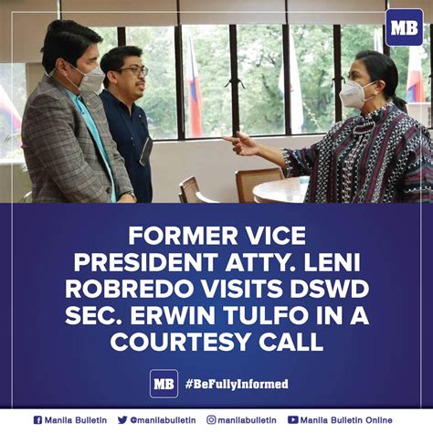 Manila Bulletin News On Twitter Former Vice President Atty Leni