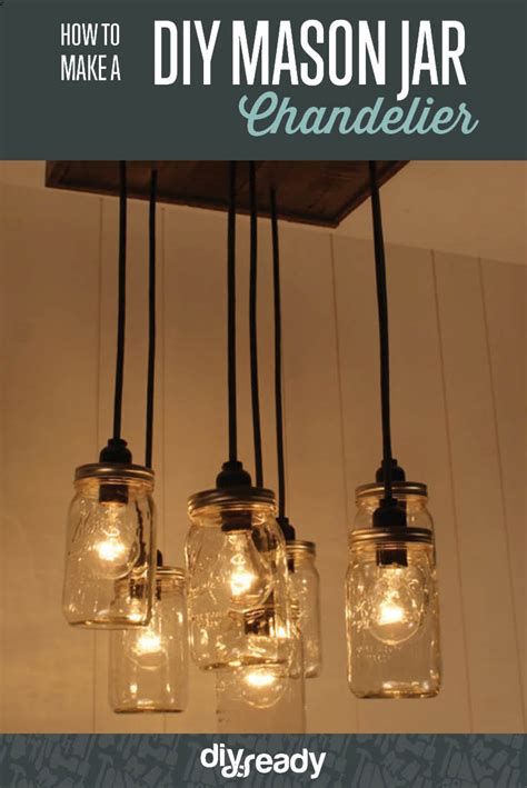 Diy Mason Jar Chandelier At David Rachael Blog