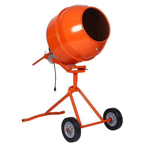 Tidoin Cu Ft Portable Concrete Mixer Electric Cement Mixer Etl