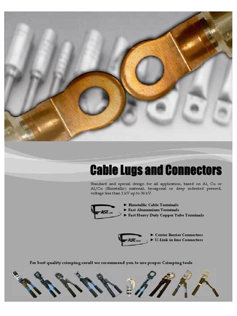 Fast Cable Lug Connector Content 137 Pdf Electrical Connector Copper