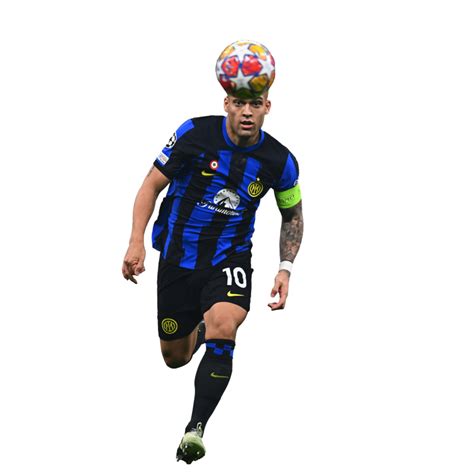 Lautaro Mart Nez Inter Football Render Png Image