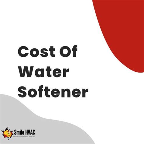 Cost Of Water Softener System in Ontario