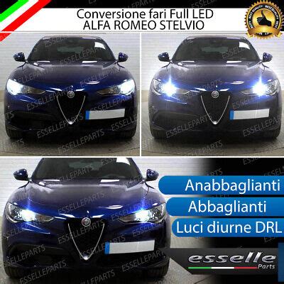 KIT FARI FULL LED ALFA ROMEO STELVIO ANABBAGLIANTI H7 ABBAGLIANTI