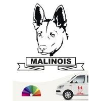 Malinois 15 Aufkleber in eigener Farbe Größe by ANFALAS