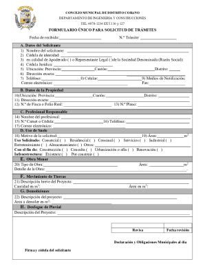 Completable En L Nea Formulario Nico Para Solicitud De Trmites Fax