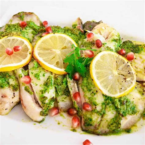 Cilantro Baked Fish Fillets With Lemon 15 Mins Veena Azmanov