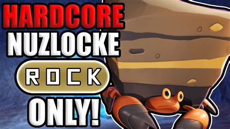 Pokémon Black Hardcore Nuzlocke ROCK Types Only No items No overleveling YouTube