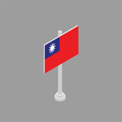 Illustration Of Taiwan Flag Template 13372553 Vector Art At Vecteezy