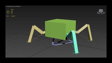 3d Model Spiderbot Rigged Animated Vr Ar Low Poly Rigged Animated