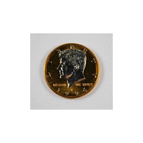 D Platinum And Gold Highlighted Kennedy Half Dollar Property Room