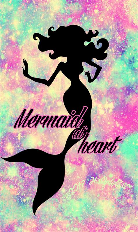 Mermaid At Heart Galaxy Wallpaper I Created For The App Cocoppa