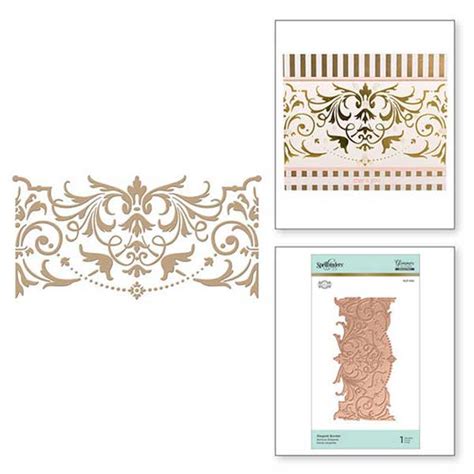 Spellbinders Elegant Border Glimmer Hot Foil Plate The Foiled Fox