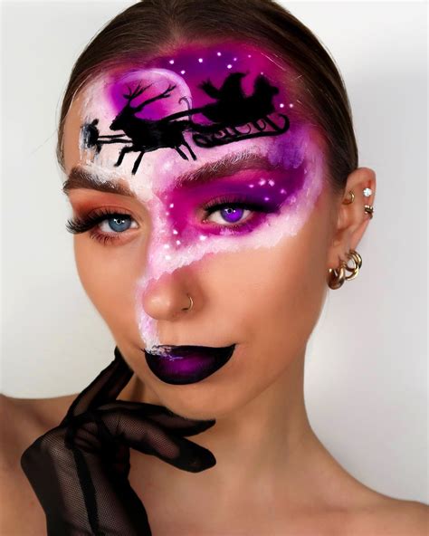 25 Creative Christmas Makeup Looks to Brighten Your Holidays | Pretty ...