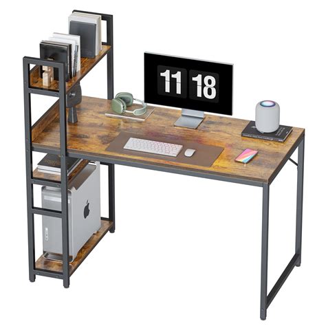 Buy Cubicubi Computer Desk With Tier Storage Shelves On Left Or Right