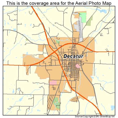 Aerial Photography Map of Decatur, TX Texas