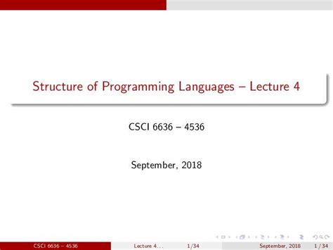 Pdf Structure Of Programming Languages Lecture 4 Dokumentips