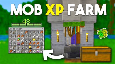 Easiest Mob XP Farm For Minecraft Bedrock 1 21 No Spawner YouTube