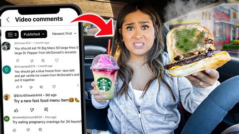 Letting My Subscribers Decide What I Eat For 24 Hours Bad Idea Youtube