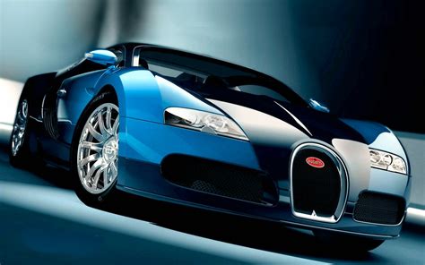 Elegant Blue Bugatti Veyron Hd Wallpaper