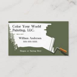 Painting Contractor Business Card Zazzle