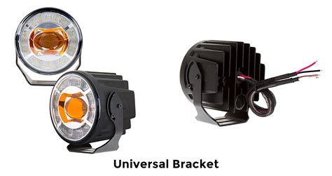 Projector LED Fog Lights With Built In Halo Daytime Running Lights