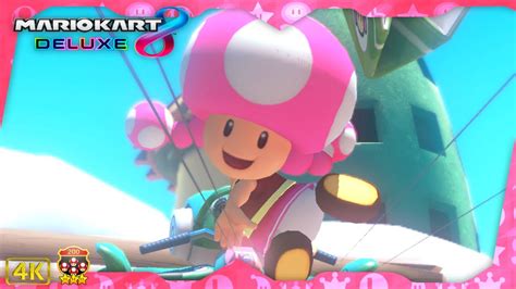 Mario Kart 8 Deluxe Dlc ⁴ᴷ Fruit Cup 200cc 3 Star Rank Toadette Gameplay Youtube