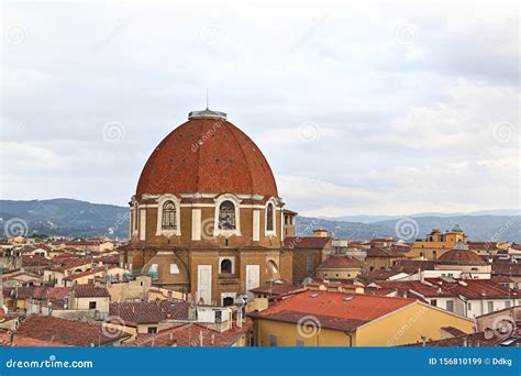 Florence with the Dome of the Basilica of San Lorenzo Stock Image ...