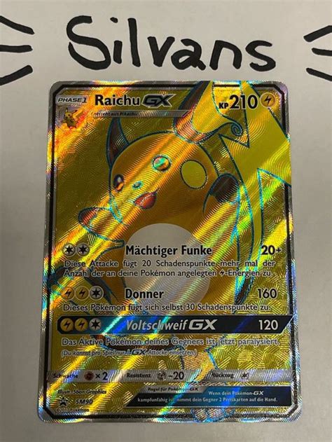 Raichu GX Full Art Black Star Promo SM90 Deutsch Kaufen Auf Ricardo