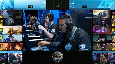 Tl Vs Clg Game Highlights Team Liquid Vs Counter Logic Gaming Na