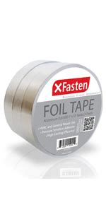 XFasten Aluminum Foil Reflective Duct Tape 2 Inches X 75 Feet 3 6 Mil