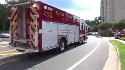 Fairfax County New Rescue 426 Engine 426 Responding Youtube