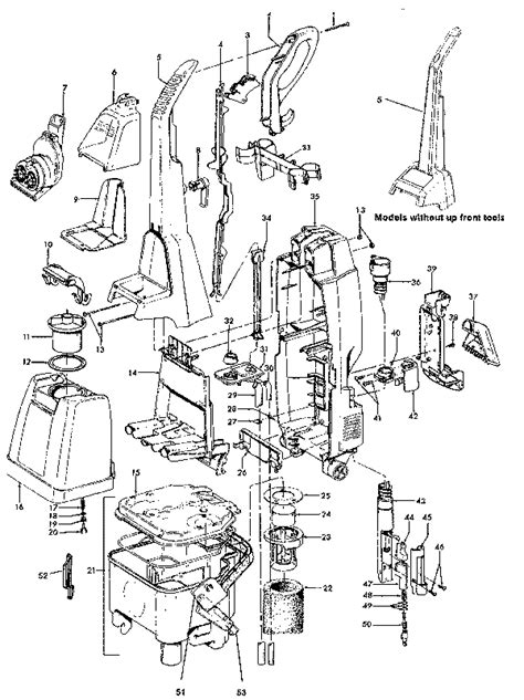 Hoover F5899 SteamVac LS Edition Carpet Cleaner Parts