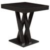 Bowery Hill Square Crisscross Base Pub Height Dining Table In