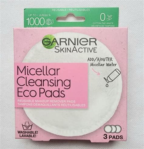 Garnier Micellar Cleansing Eco Pads Washable Reusable Pad 3 Count New