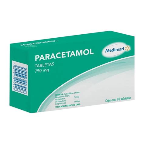 Paracetamol Medi Mart 750 Mg 10 Tabletas Walmart