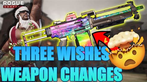 THREE WISHES WEAPON CHANGES Rogue Company Gameplay YouTube