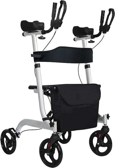 Folding Rollator Lightweight Four Wheel Rollator Walker Folding Rolling Walker With