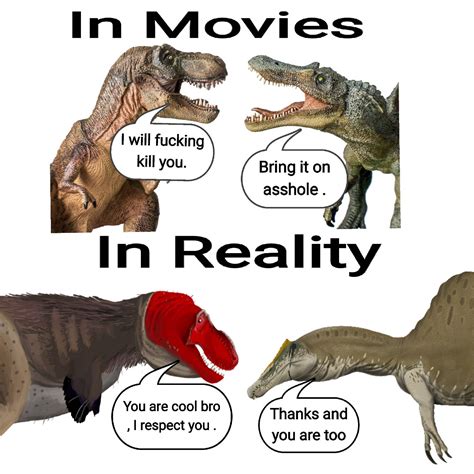 Spinosaurus vs T rex rivalry in moives/reality by TabrizShadow on ...