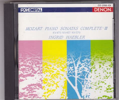 Mozart Piano Sonatas Ingrid Haebler DENON JAPAN CD 13303557672 Sklepy