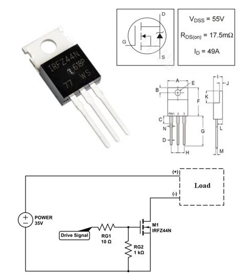 IRFZ44N Datasheet Pinout Features Equivalents 50 OFF