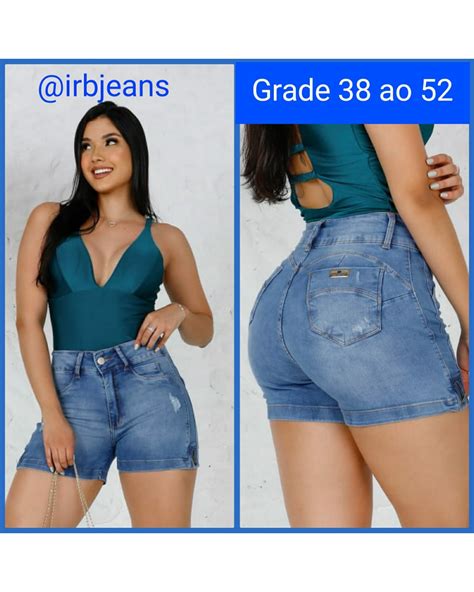 Short Jeans Feminino Curto Cintura Alta Empina Bumbum Atacado