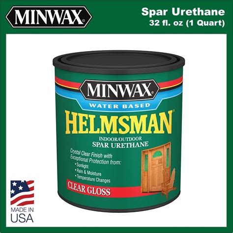 Minwax Water Based Helmsman Spar Urethane 32 Fl Oz 1 Quart