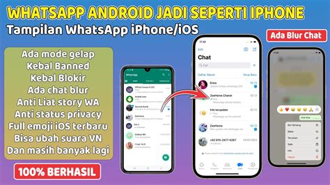 Cara Ubah Tampilan Whatsapp Android Jadi Whatsapp Iphone Pasti Berhasil