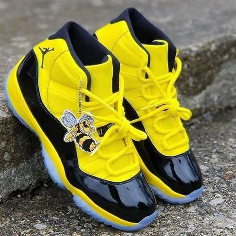 Jordan shoes jodrdan 11 color yellow size 10 – Artofit