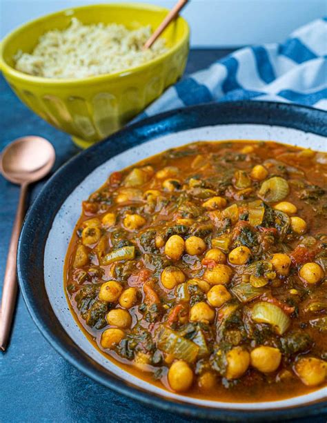 30 Minute Vegan Chickpea And Spinach Curry Skinny Spatula