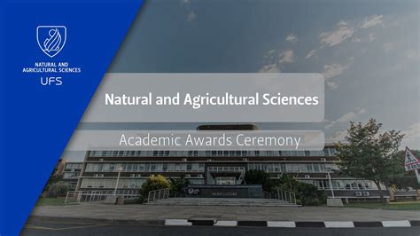 Faculty Of Natural And Agricultural Sciences 2021 Academic Awards