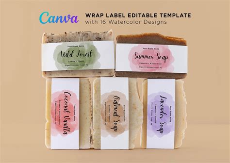 Printable Wrap Labels For Soap Custom Soap Labels Organic Etsy Australia